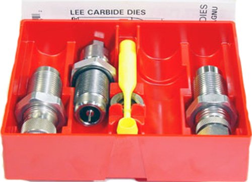 Lee 90509 9 Mm Luger Carbide 3 Die Set SILVER 1 FREE SHIPPING Mens Sporting Goods