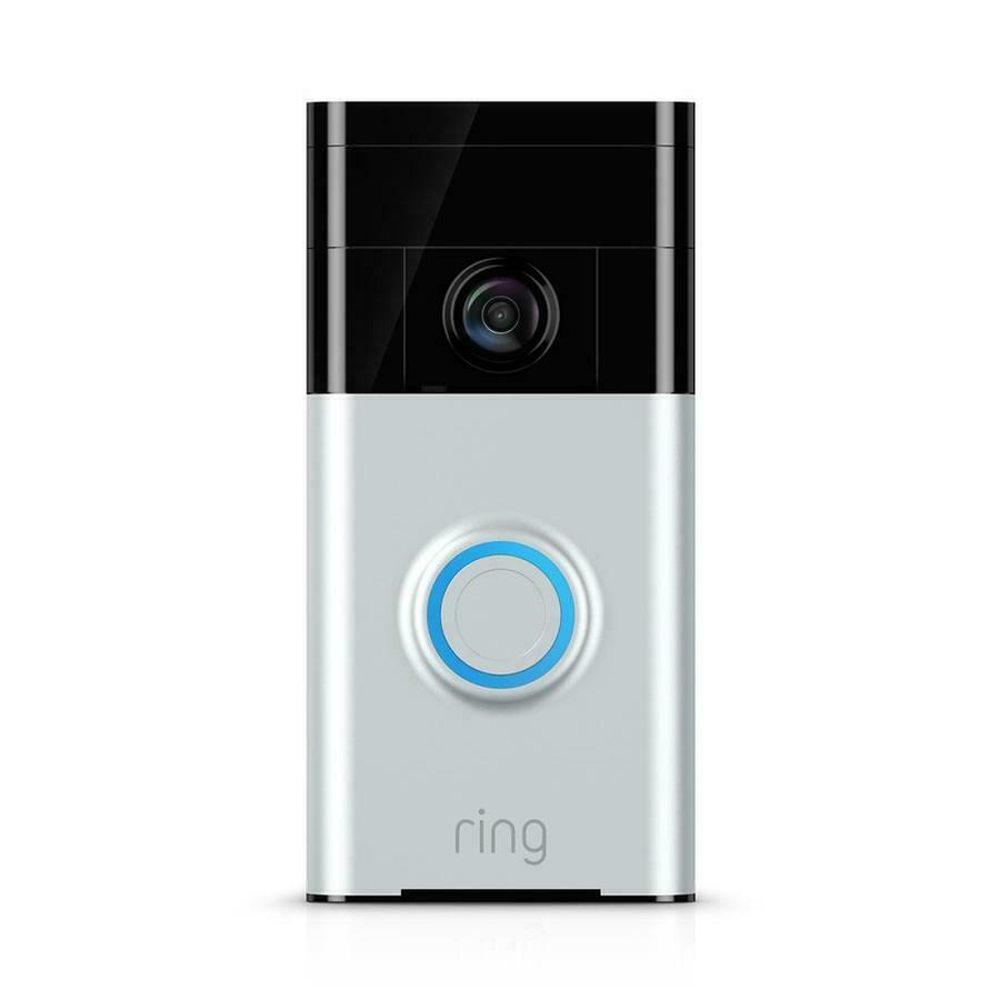 Ring Wireless Wi-Fi Enabled Video Doorbell in Satin Nickel - New & Free Shipping
