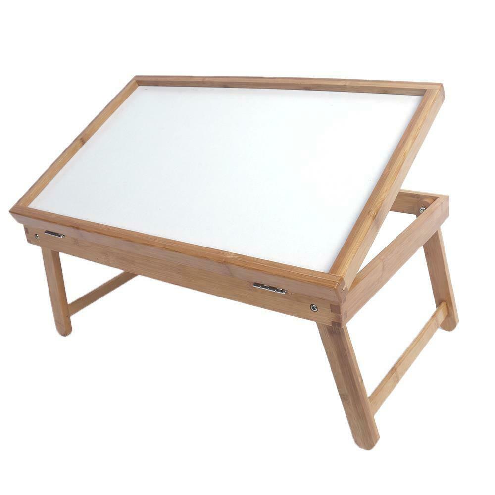 Breakfast Serving Tray Bed Food Wood Table Bamboo Wooden Laptop Tv Lap Desk US