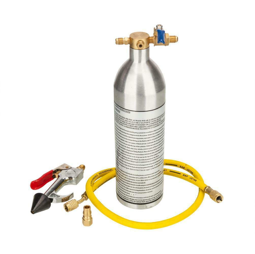 Brand New A/C AC Air Conditioner System Flush Canister Gun Kit R12 R134a R22