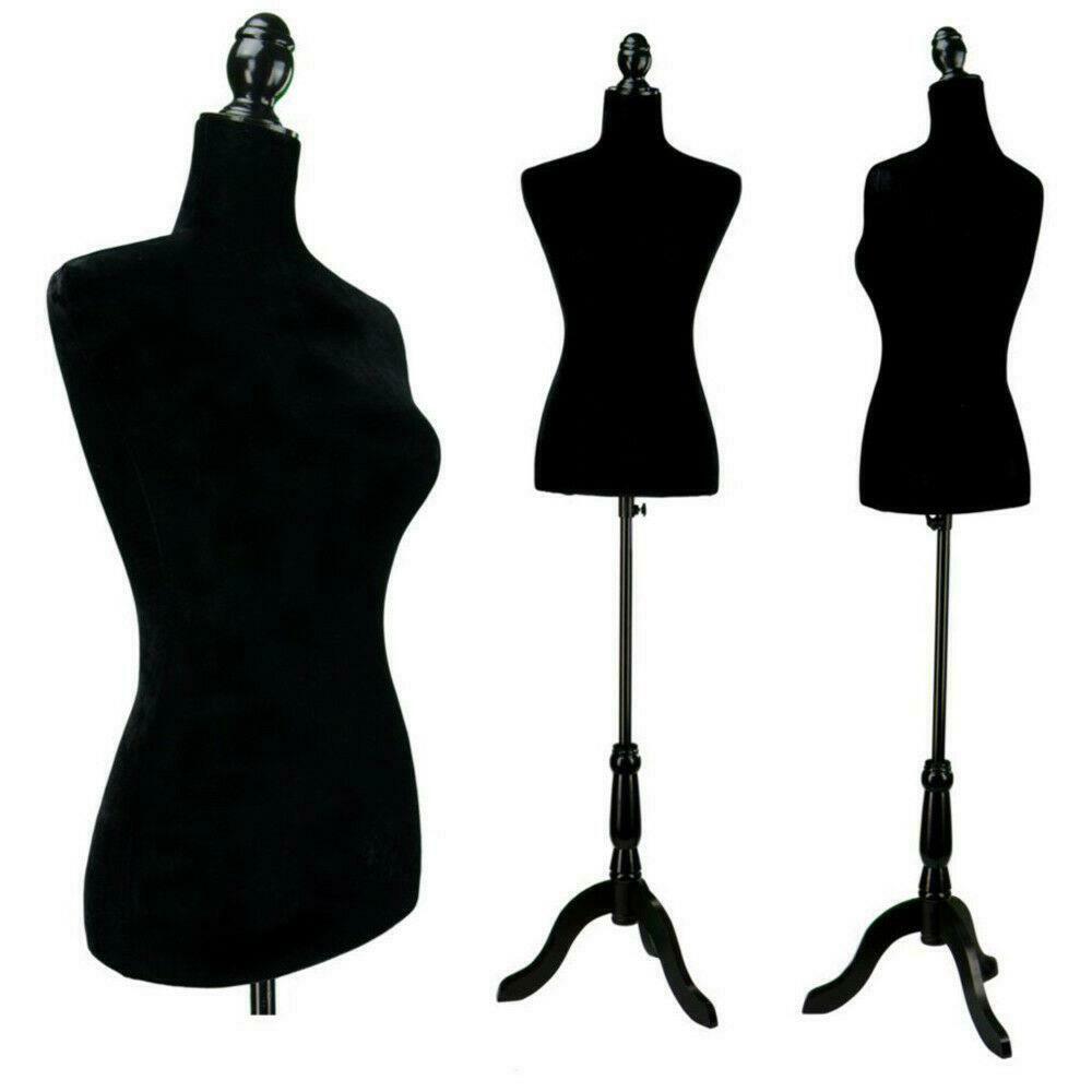 Female Mannequin Clothes Torso Clothing Dress Form Display with Tripod Stand