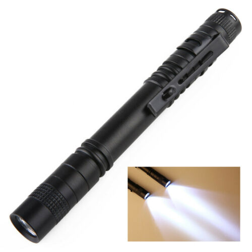5PCS XPE-R3 LED Flashlight Clip Mini FlashLight Penlight Portable Pen Torch Lamp