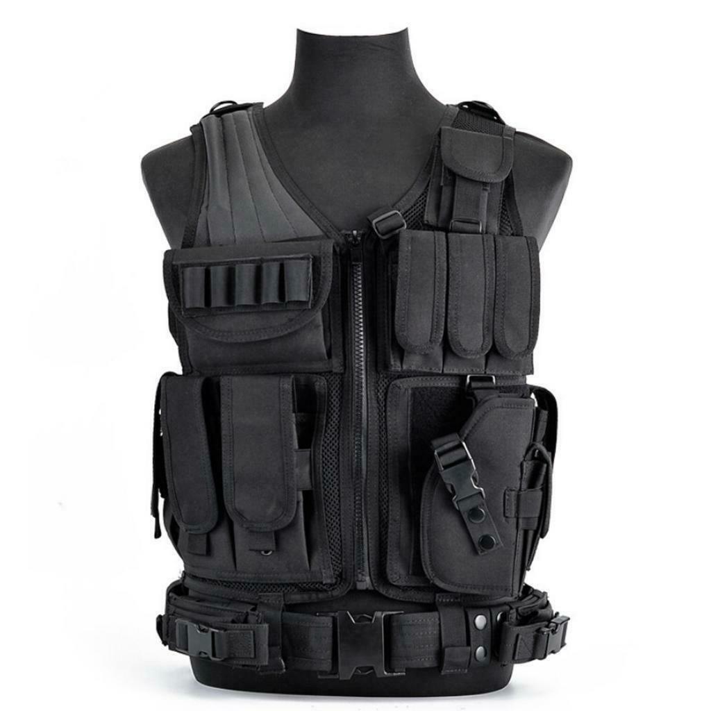 Tactical Vest Breathable Molle Combat Hunting Hiking Training Vest