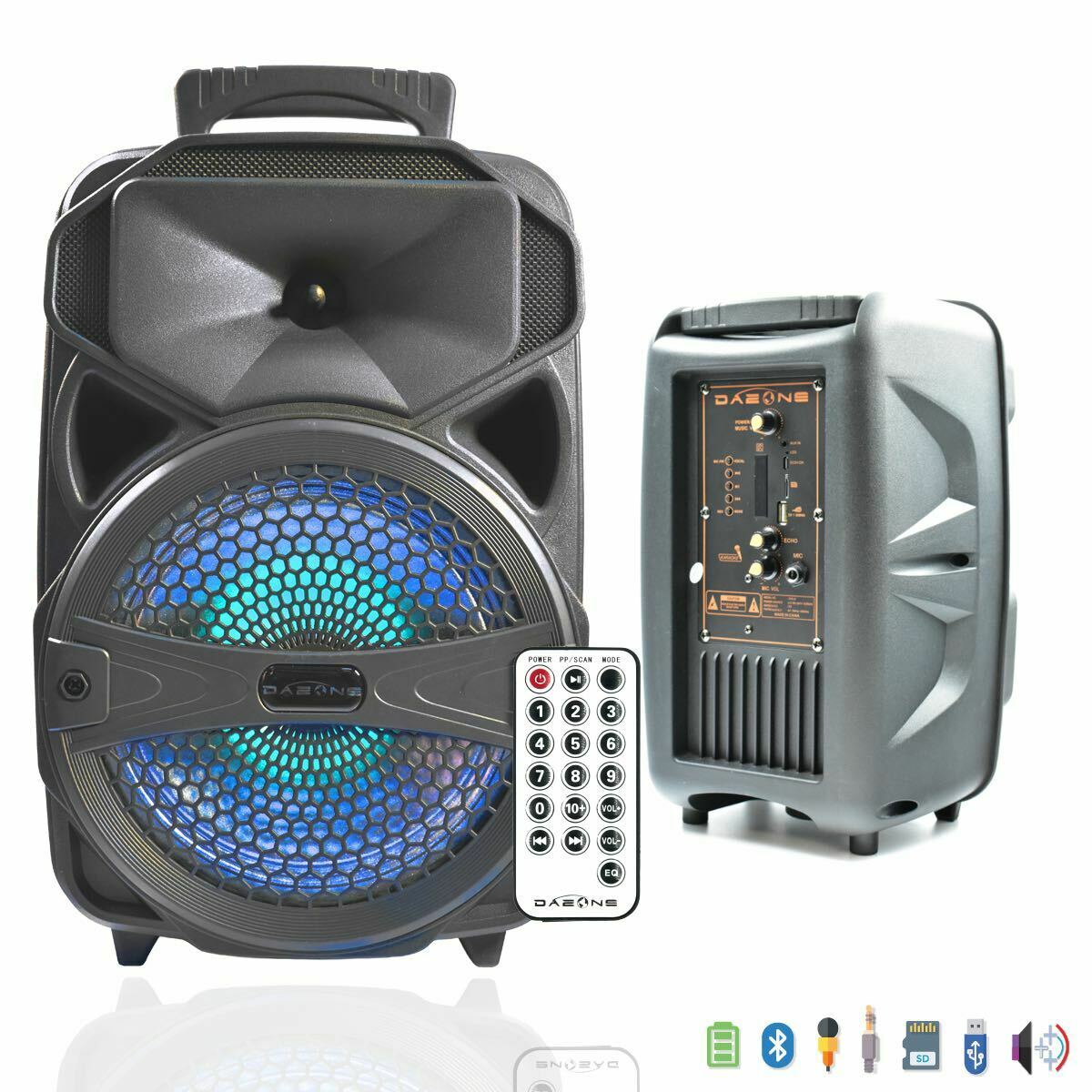 Wireless Portable FM Bluetooth Speaker Subwoofer Heavy Bass Sound System Party