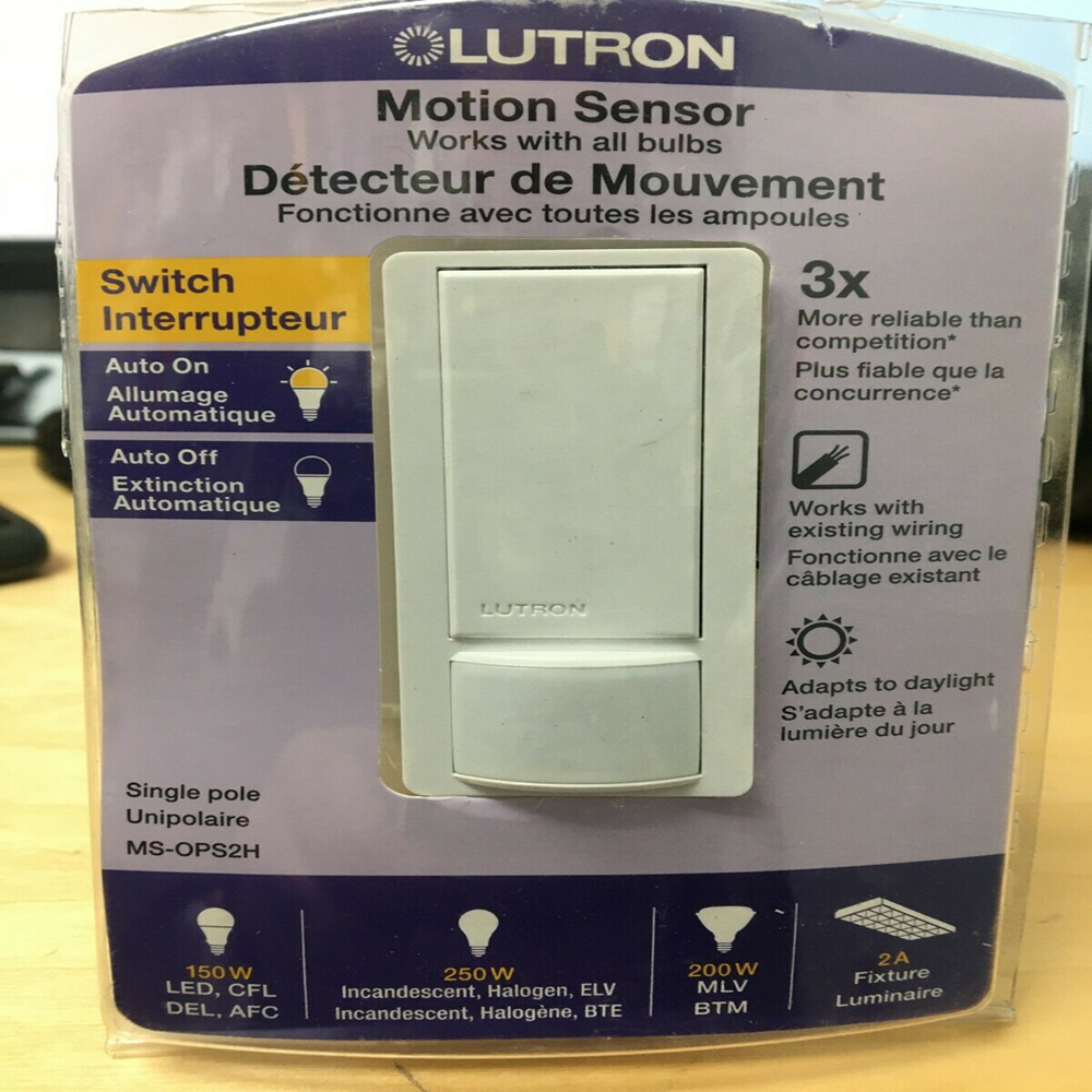 Single Pole Motion Sensor Switch - White